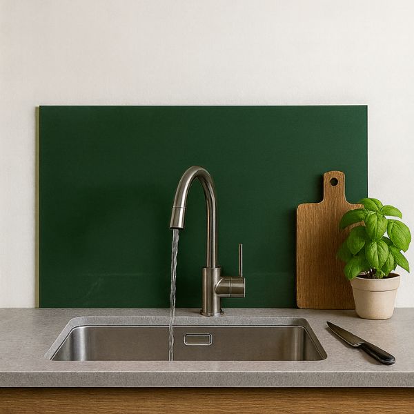 crédence cuisine verte crédence verre laqué verte